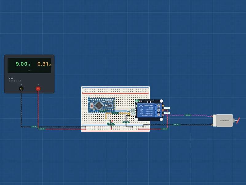 Arduino Pro Mini в симуляторе: модуль реле KY-019